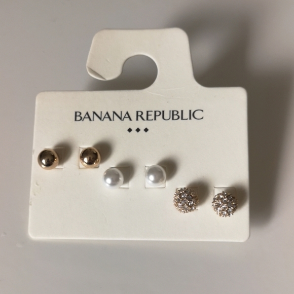 Banana Republic Jewelry - Banana Republic Earrings set of 3